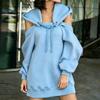 Women's Color Fashion Hoodie with Long Sleeve Casual Sweatshirt for Everyday Wear