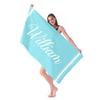 Asciugamano da Spiaggia Personalizzato a Strisce Nome/Logo Personalizzato Asciugamano Sovradimensionato in Microfibra Regalo per Feste Estive per Spiaggia Nuoto Bagno Sport
