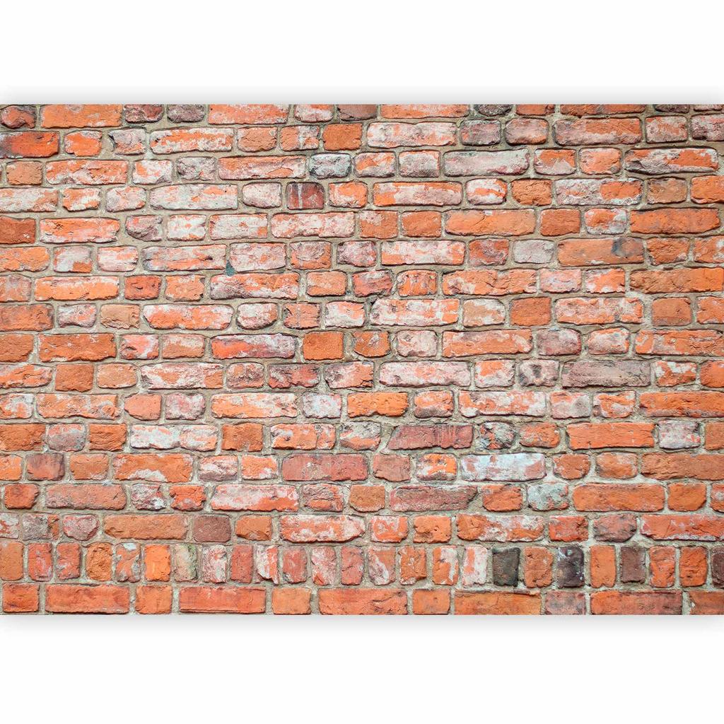 Fototapete - Loft-Mauer - Muster, das alte rote Ziegel imitiert