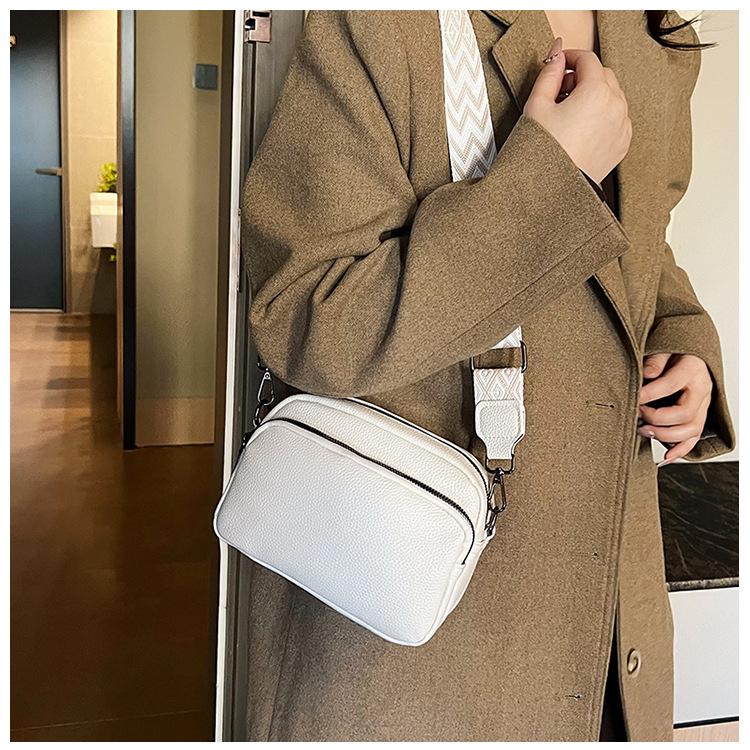 Minimalist Multi Layer Faux Leather Shoulder Bag Fashion Crossbody Purse for Women KTB