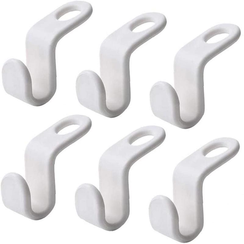 

Многофункциональная вешалка для гардероба, 6 шт., компактная вешалка для шкафа, каскадные крючки для подключения, крючок для вешалки, органайзер для хранения в спальне 6pcs