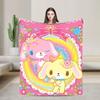 Cartoon Sugarbunnies Blanket Fleece Sugar Rabbit Ultra-Soft Throw Blanket for Bedding Couch Bedspread