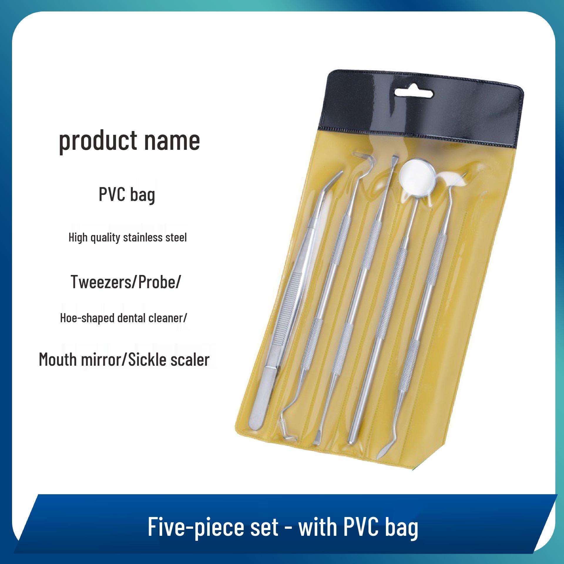 

Набор стоматологических инструментов для чистки зубов: Удалите пятна, зубной камень и налет с помощью зеркала и зонда