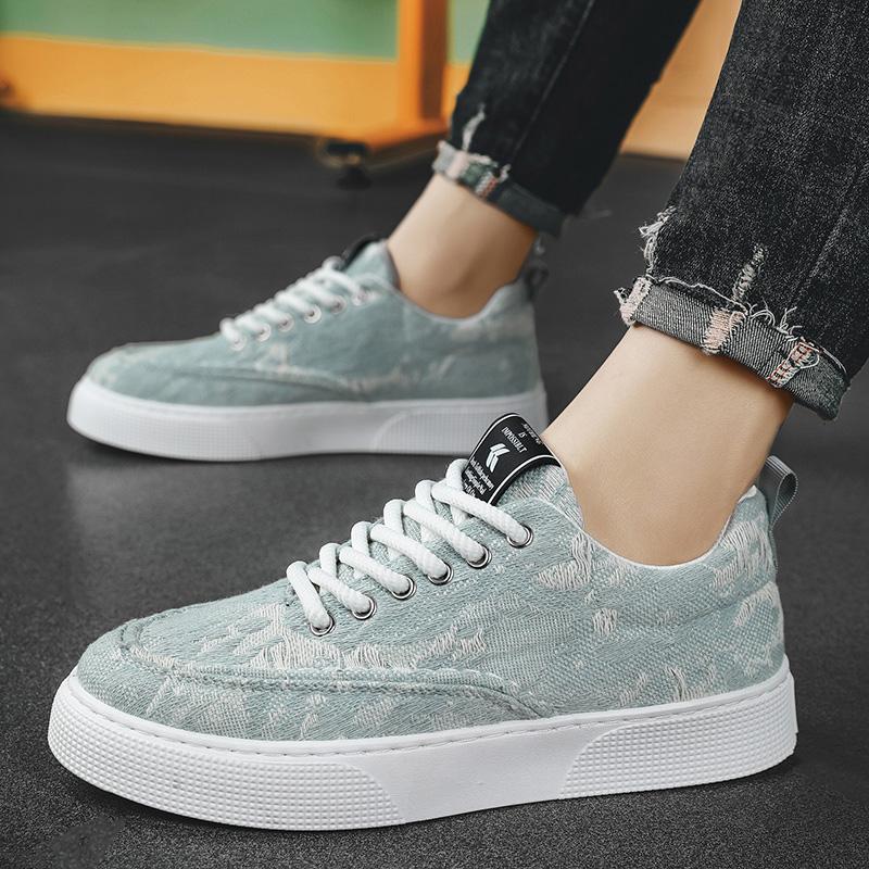 Men's Casual Shoes Four Seasons Breathable Canvas Shoes For Men Comfortable Flat Sneakers Man Vulcanize Shoes Outdoor Sneakers