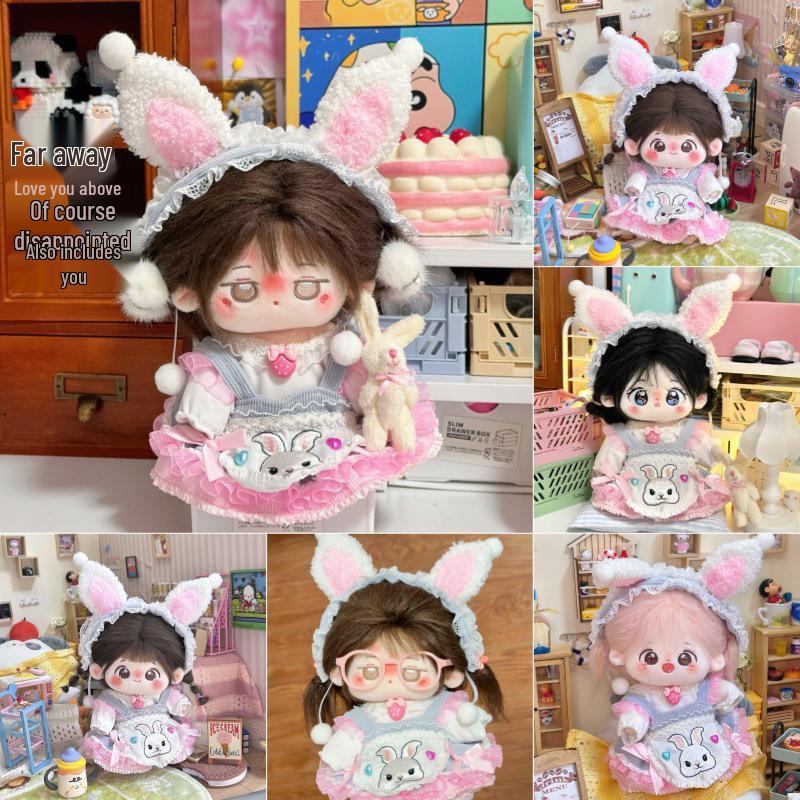 

Doll Clothes: Cute 20cm Princess Dress Set for Chubby Dolls 20cm Cotton Doll Clothes