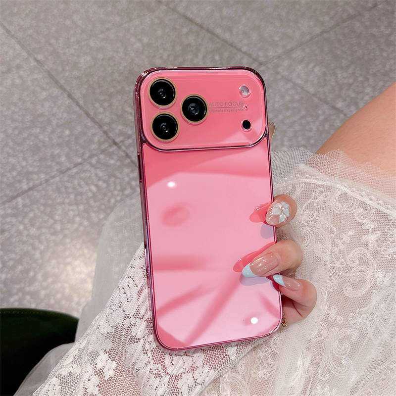 

Liquid Large Window Magnetic Attraction Tempered Glass Phone Case For iPhone 17 16 15 14 Pro Max Shockproof Proteciton PC Cover iPhone 14