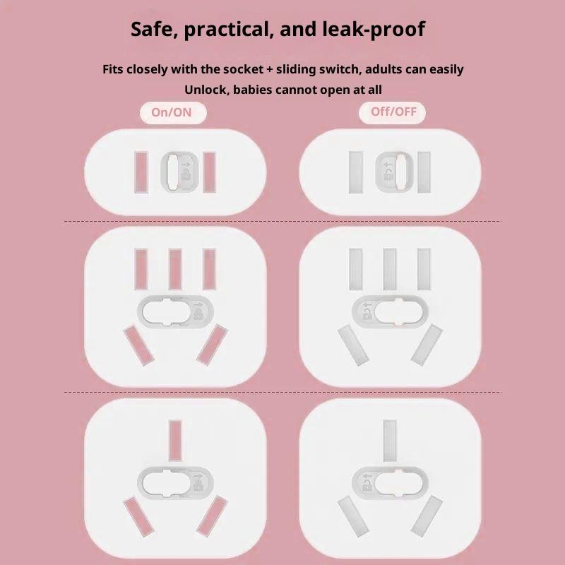 10Pcs Plug Guard, Us Standard Lock Socket Plugs Protector, Safety Anti Electric Baby Child Socket Plastic Security Locks