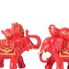 2 Pieces Elephant Statue/ Home Decoration Standing Creative Resin Modern Gifts Figurine/ for Bedroom