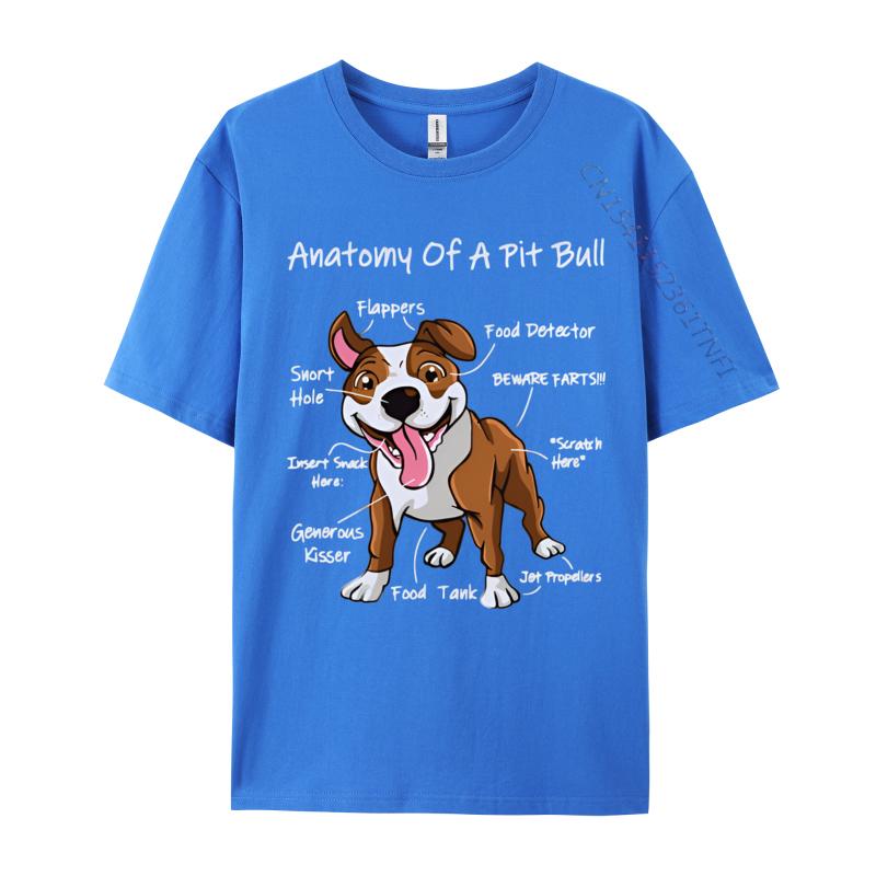 Anatomy Of A Pitbull Vintage Tshirt Black Cosie T Shirts for Men Cotton Tops Shirts Hip Hop Prevalent 3d Printed T Shirts