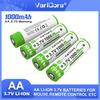 VariCore 3.7V 14500 1410S 1000mAh Li-ion Rechargeable Battery With Tip Multimeter Sweeper Lamp Digital Camera Control Mini Fan