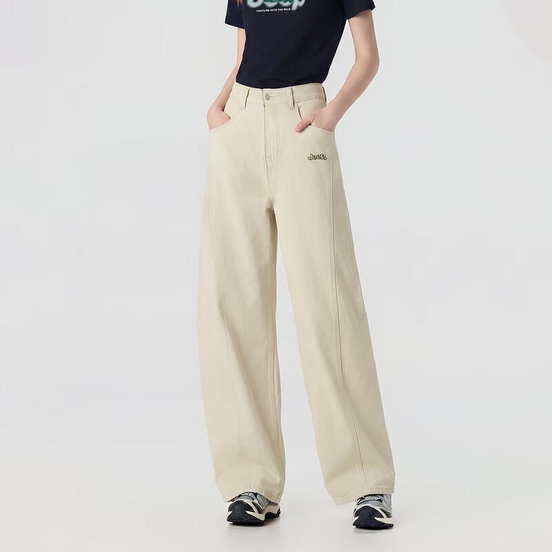Jeep Women's 100% Cotton Loose Denim Jeans