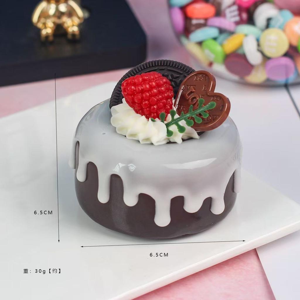 1PC Artificial Fruit Cake Cookies Fake Food Decoration Photography Pro Food Simulation Cake Model Tea Table Decoration
