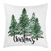 New Christmas Short Plush Pillow Cover Peach Skin Digital Printing Cushion Cover Christmas Snowman Pattern