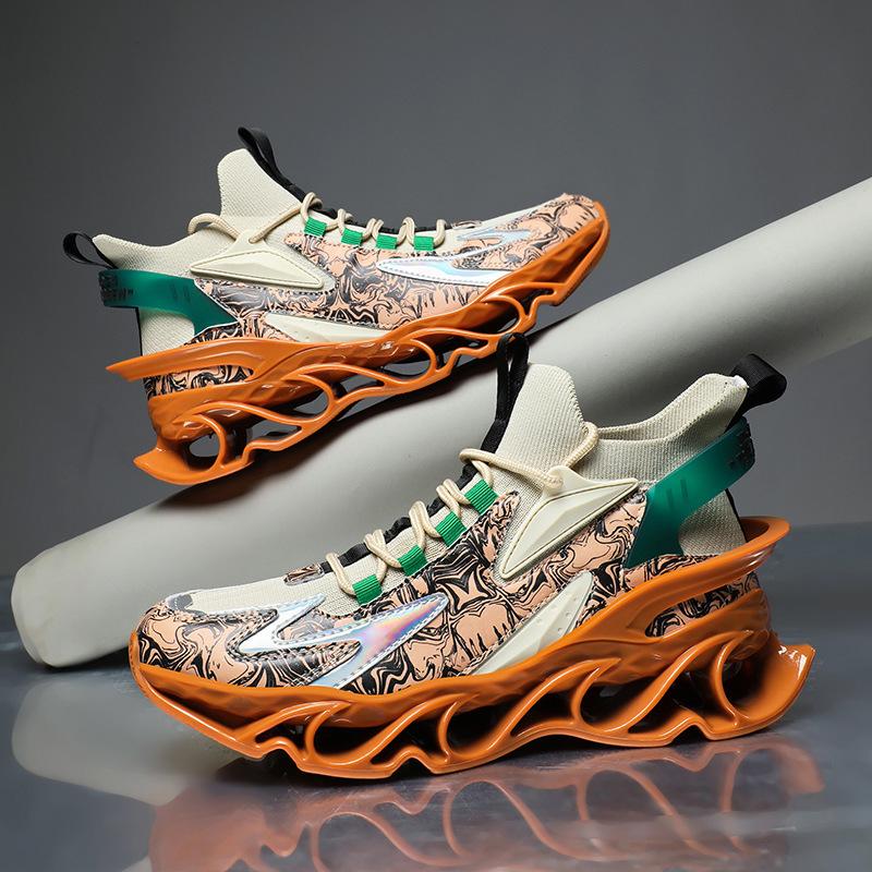 New fly-woven socks blade non-slip breathable sports running shoes breathable comfortable non-slip casual running