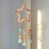 Yousheng Crystals Suncatcher, Hanging Star Sun Catcher with Prisms for Windows, Healing Crystal Wind Chimes Decor for Home, Gift for Christmas