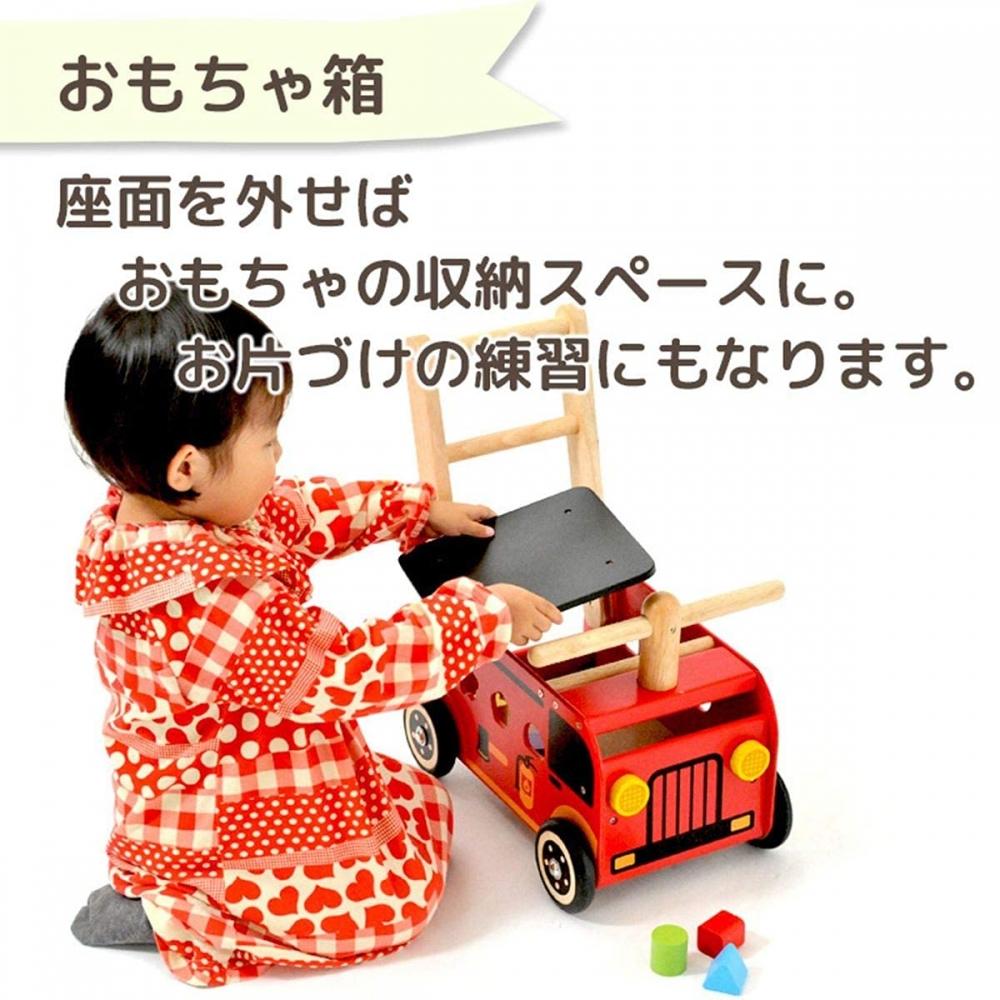 Wooden Toy Wheelbarrow Baby Baby Rattle Baby Rattle Wooden Vehicle Puzzle Shape Puzzle Shape Puzzle Toy [Im TOY] Walker & Ride Fire Truck Birthday Pre