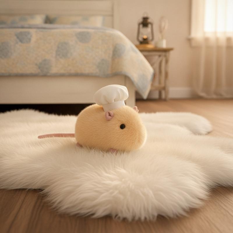 Fluffy Kawaii Hamster Plush Toy Cute Soft Stuffed Animal Rat Doll Stress Relief Christmas Gift For Kids Family Home Decor