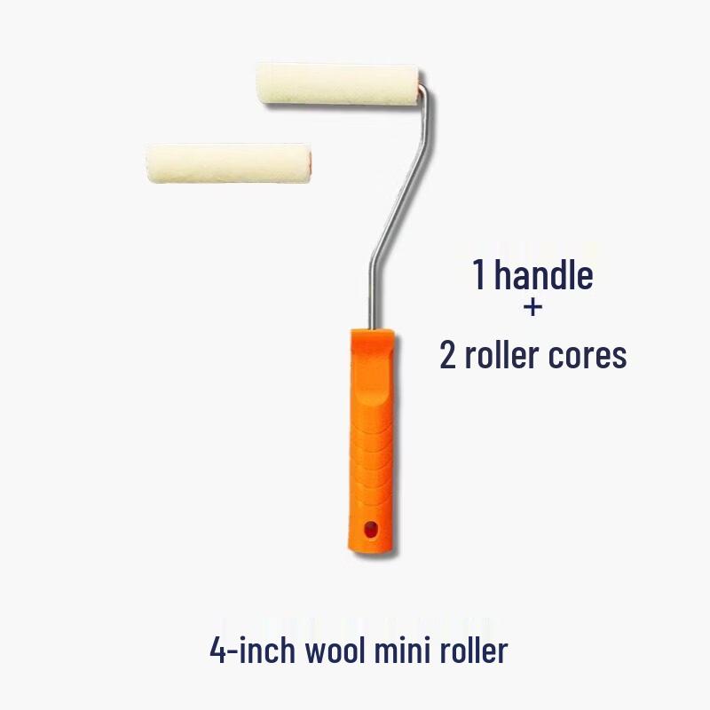 4-inch Wool Paint Roller Kit
