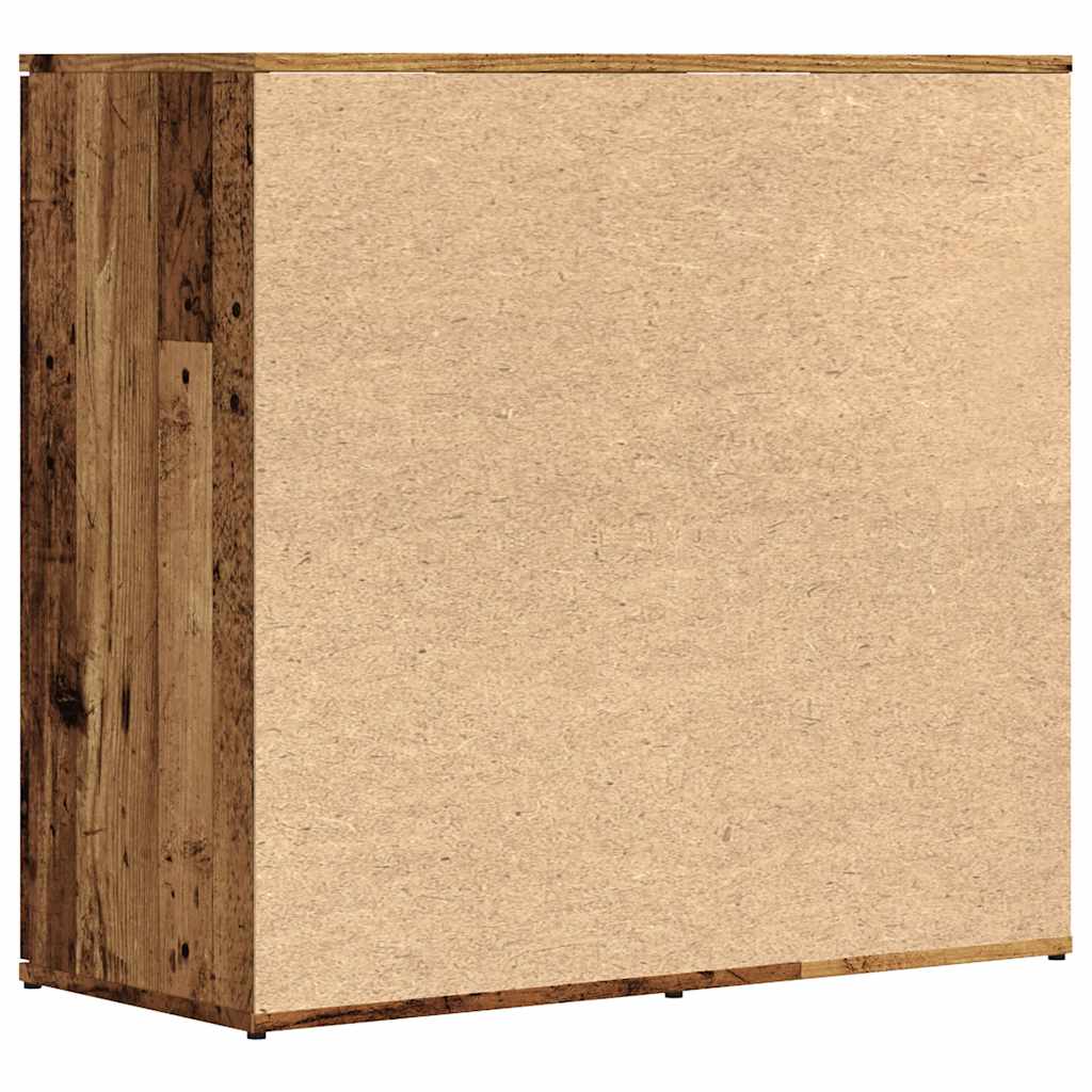 Sideboard with Rustic Wood Look 80 x 36 x 75 cm Engineered Wood