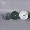 Homlly Contemporary Minimalist Natural Marble Wall Clock with Gold Hands (30cm)