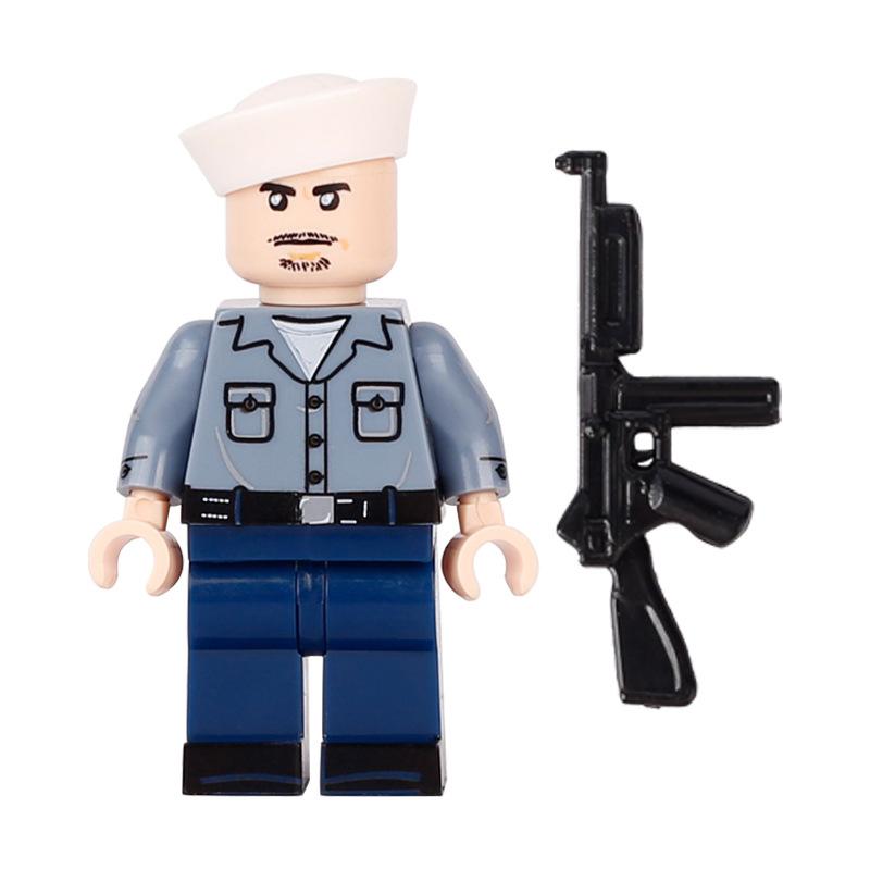 

Военная серия Второй мировой войны солдат ВМС США персонаж строительные блоки игрушки