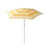 Striped Patio Umbrella with Six Ribs Protection for Courtyard