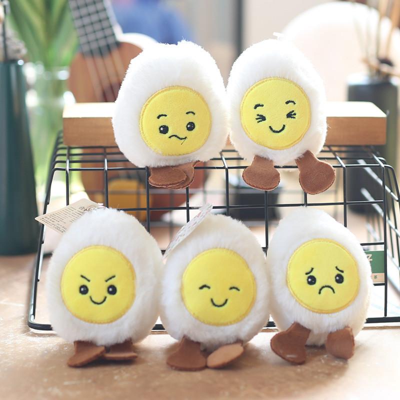 Cute And Fluffy Mini Chick Egg Plush Doll With Pp Cotton Filling For Keychain Use