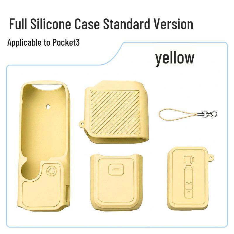 DJI Pocket 4/3 Silicone Protective Case with Screen & Drop-proof Desktop Base