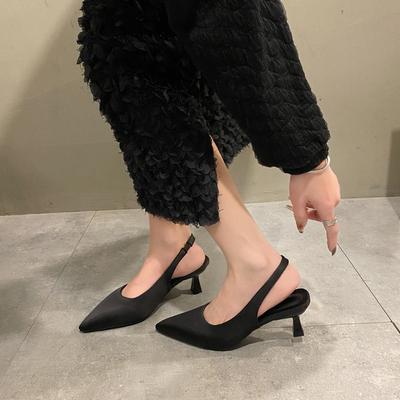 New Pointed-toe High Heels for Women Narrow-heeled Flip-flops and Shallow-mouthed Single Shoes