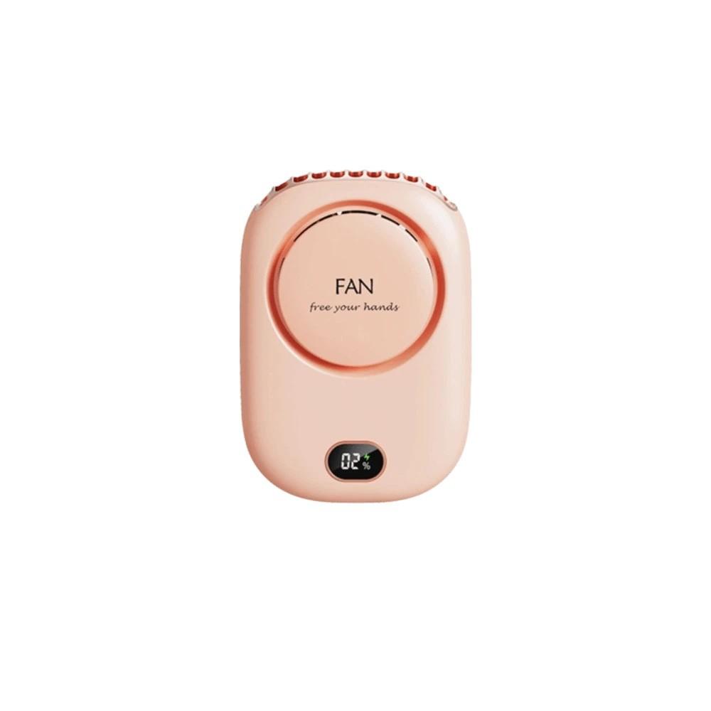 2000 mAh Battery Hanging Neck Fan USB Rechargeable USB Rechargeable Fan  Sports Activities розовый