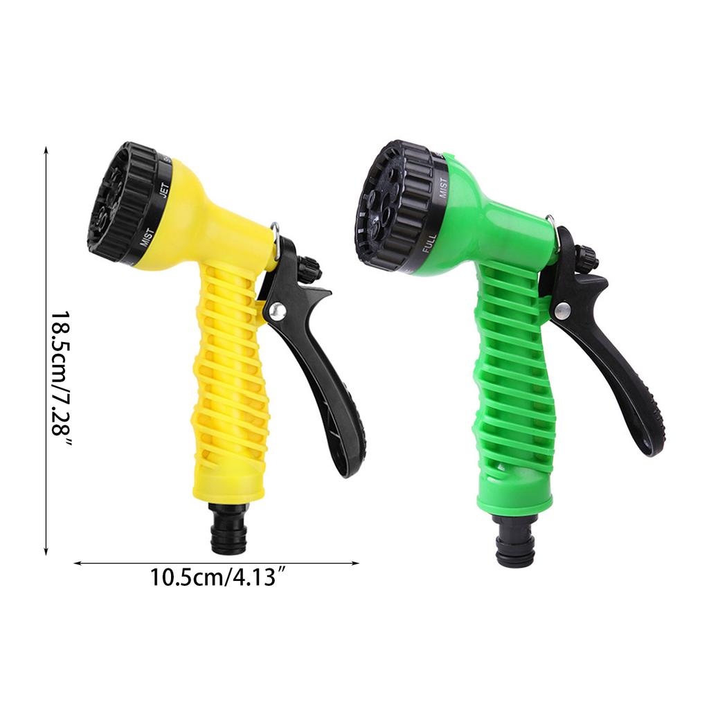 Hose Pipe Spray Gun High Pressure Hose Pipe Spray Gun Nozzle 7 Adjustable Patterns Water Hose Spray Gun for Watering