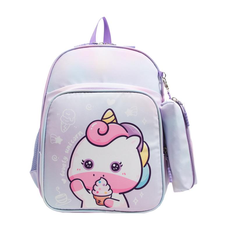 Kindergarten Primary School Students Schoolbag Foreign Style Printing Large Capacity Boys And Girls Backpack Children Backpack Tide