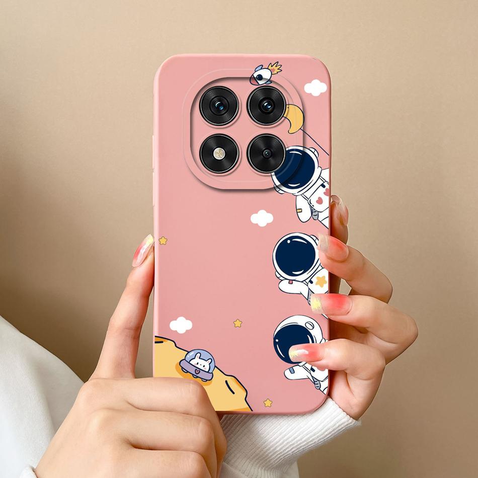 Case For Poco X7 Pro Cute Dinosaur Phone Bags Soft High Quality Liquid Silicone Back Cover For Poco X 7 Pro X7Pro Durable Fundas