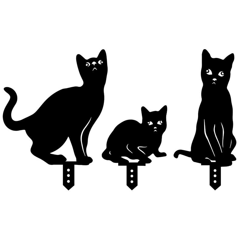 Acryl Katze Garten Dekorative Pflanzstecker Outdoor Gartendekor Haushaltssilhouette Pflanzstecker Für Höfe Garten Hauswaren Und Einrichtungsgegenstände