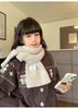 Elegant Wool Knitted Scarf - Thick, Warm, Unisex Neck Warmer for Autumn and Winter
