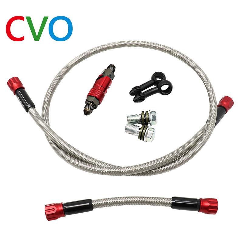High Quality CVO Aerospace Aluminum Alloy 800cm To 1200cm Reinforced Hydraulic Motorcycle Brake Hose Braided Brake Tube
