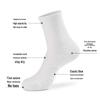Herren Dicke Baumwoll-Sportsocken - Atmungsaktiv, Schweißabsorbierend, Basketball- und Laufsocken
