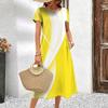 Fashion Striped Pattern Women Mini Dresses Summer Short Sleeve 3D Printed Gradient Street Ladies Dress Loose Dress