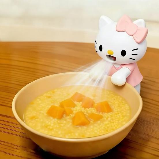 Cute Cat Dog Mini Handheld Fan Portable USB Food Cooling Fan for Toddle Noodles Desk