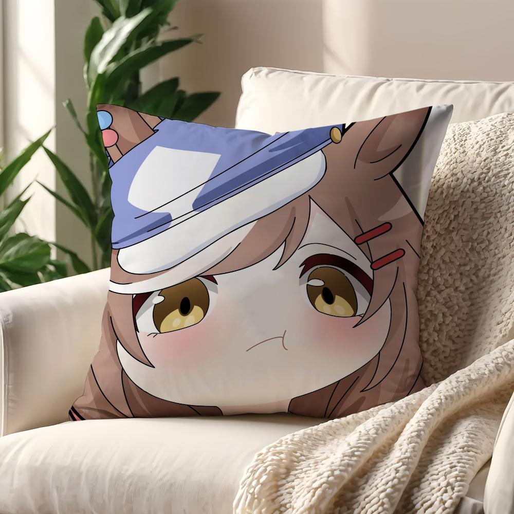 Umamusume Pretty Derby cushion cover For Pillow Printing Sofa Decoration Home Car Room Coffee Shop Office Nordic Simplicity