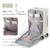 Carry Suitcase Ultra Includes USB S Large Business White [MULARDA] Front-Opening Case, Carry-on, Shockproof, Lightweight, Port, Size, Capacity, 1-3