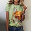 3D Printed T-Shirt for Women Cartoon Animals Graphic Tees Summer Fashion Harajuku T Shirts O-Neck Short Sleeves Shirt