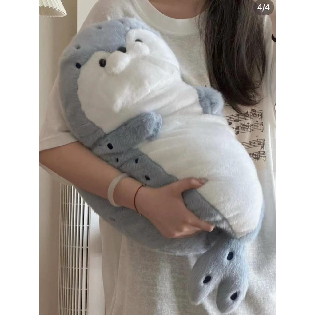 Seal Plush Stuffed Toy Soft Cute Cuddleable Sea Otter Pillow Doll Super soft Plush Doll, perfect as a birthday gift