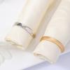 4pcs Gold Metal Napkin Ring D Shaped Serviette Buckles Napkin Buckles  Thanksgiving Dinner