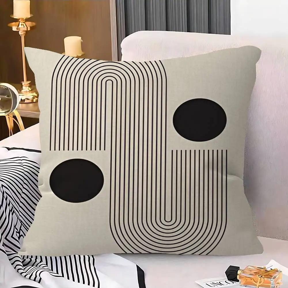 Heimdeko Geometrisches Abstraktes Muster Dekorative Kissenbezüge Muster Kissenbezug Geeignet für Sofa Schlafzimmer Auto Kissenbezug