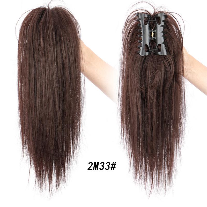 Women's Cross-Border Claw Clip Waterfall Ponytail Wig, 35cm, Volume-Boost High Crown