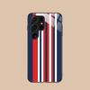 Red Blue Stripe Mobile Phone Case for Samsung Galaxy A56 55 54 53 52 51 36 35 34 23 16 15 5G Glass Colorful Cover Pretty Luxury