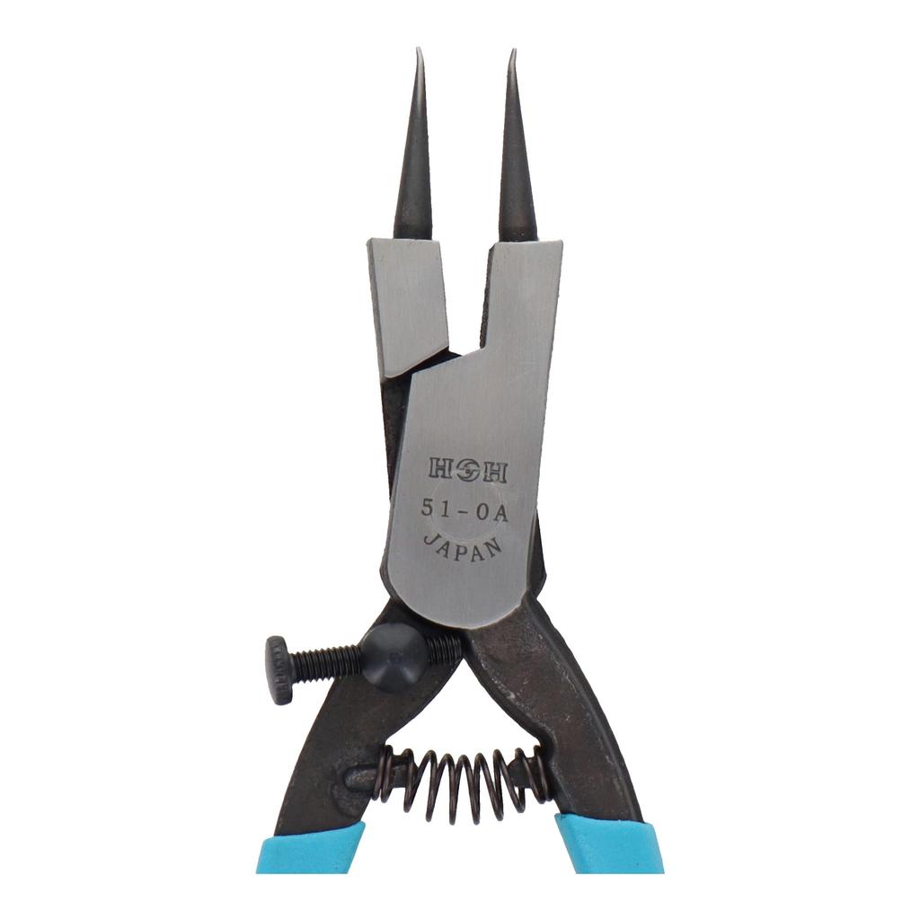 Sankyo Corporation Snap Ring Shaft Type H&H Pliers, (Straight Jaws), 155mm, 51-0A