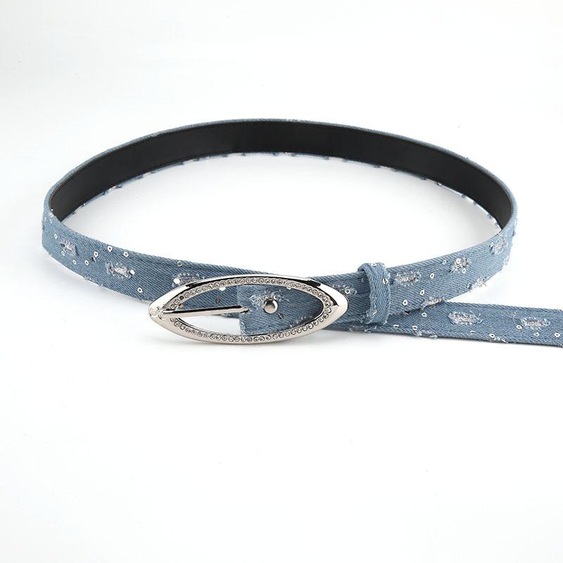 Belt Slimming Versatile Summer Dress And Jeans Collection Womens Waistband Thin