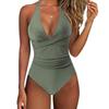 New European and American Foreign Trade Tight One-piece Swimsuit Women's Backless Sexy Cross-color Swimsuit